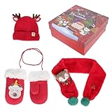 GALPADA 1 Satz Hut Handschuhe Schal Kinder Warmer Schal Jungenbekleidung Foto-requisiten...