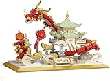 ArrGo Chinesischer Drachen-Baustein-Set, chinesische Maskottchen, Bausatz, Spielzeug,...