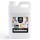 OfficeTree 2 Liter Bastelkleber Transparent Trocknend - Bastel Kleber -...