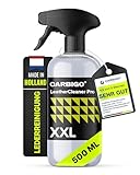 Carbigo LeatherClean Pro Lederreiniger 500ml I Wildlederpflege & Kunstlederreiniger I...