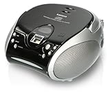 Lenco SCD24 - CD-Player für Kinder - CD-Radio - Stereoanlage - Boombox - UKW Radiotuner -...