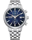 CITIZEN Herren Analog Quarz Uhr mit Edelstahl Armband CA7060-88L, Blau