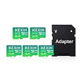 KEXIN Micro SD Karte 64GB 5er Pack Speicherkarte Micro SD mit SD Adapter, Bis zu...