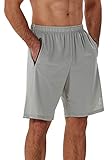 SILKWORLD Herren-Shorts, Sport-Shorts, für Workout, Laufen, Basketball, Radfahren,...