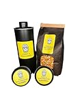 Poppy´s Popcorn Geschenk Set 1,5 KG Popcornmais 1L Popcornöl 2x 150g Popcornzucker