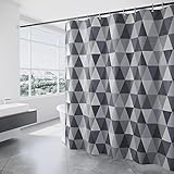 HANFU Duschvorhang, Duschvorhänge Polyester 180 x 200 cm Waschbar, Shower...