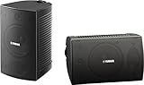 Yamaha NS-AW294 (BL) 2-Wege Außenlautsprecher paar (100 Watt, 87dB) schwarz