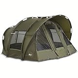 Gebraucht, Lucx® Bivvy Angelzelt Karpfenzelt Leopard, 1, 2, 3 Mann Zelt...