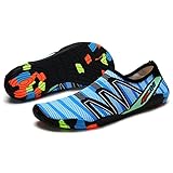 EDOTON Wasserschuhe Herren Damen Aqua Strandschuhe Barfuß Schnell Trocknen Schwimmen Surf...