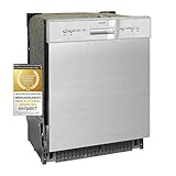 Exquisit Geschirrspüler EGSP6112-EF-030E inox | Spülmaschine 60 cm Unterbau |...