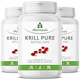 Krillöl Kapseln - 1000mg PURE Krill Öl für 135 Tage - mit Astaxanthin Omega...