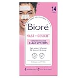 Biore Tiefenreinigende Clear-up Strips - 1 x 14 Stück - Gesicht (7 Strips) und Nase (7...