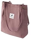 VOKUVIKU Umhängetasche Damen Groß Schule Shopper Beutel tasche Cord Tasche Gross...