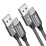 NIBIKIA USB C Kabel [2Stück/ 2M+2M] Ladekabel USB C 3.1A Typ C Schnellladekabel, Nylon...