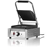 Mahlzeit elektrischer Kontaktgrill für Gastro | 1800 Watt, bis 300°C | 31 x 38 x 22,5 cm...