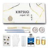 Kintsugi Reparatur-Set, Reparatur-Keramikschalen & Vasen mit Goldpulverkleber,...