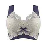 Elastischer Damen-BH V-Förmiger Rücken Sexy Bügel-BH Für Frauen, Bequem Geraffter BH...