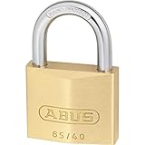 ABUS Vorhängeschloss Messing 65/40 - 4er Set, gleichschließend -...