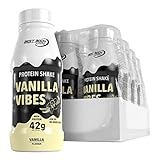 Best Body Nutrition - 42 g Protein Shake - Tray 8 x 500 ml Flasche - Vanilla...