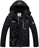 Memoryee Herren Ski Jacke Warmer Gefüttert Winter Fleece Mantel Wasserdichter...