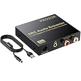 HDMI ARC Audio Extractor, 192KHz DAC Converter ARC Audio Extractor Support 5.1ch Digital...