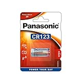 Panasonic 19801123 - Photo Lithium Batterie CR123A mit 3 Volt, Kapazität 1400...