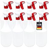 vendify® 8x Sprühflasche 1 Liter / 1000 ml mit Schaum Düse - Leer ohne Label - Premium...