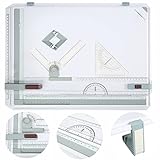 A3 Zeichenplatte, Geo-Board A3 Zeichenbrett mit Parallel-Zeichenschiene...