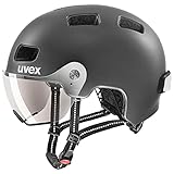 uvex rush visor - leichter City-Helm für Damen und Herren - mit Visier - inkl....