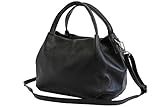 AmbraModa Damen handtasche Henkeltasche Schultertasche aus Echtleder GL023...