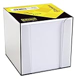 Idena 311069 - Zettelbox, 9 x 9 x 10 cm, 80 g/m², 700 Blatt, lose, weiß, 1...