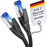 KabelDirekt – Cat 7 Netzwerkkabel, bruchfest konstruiert – 10 m – 10...