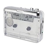 Tragbarer Kassettenspieler, Stereo-USB-Kassetten-zu-MP3-Konverter mit Automatischer...