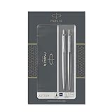 Parker Jotter Duo-Geschenkset mit Kugelschreiber und Druckbleistift (0,5 mm) | Edelstahl...