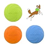 3 Stück Hundefrisbees,hundespielzeug Frisbee,Gummi Frisbee,Hunde Scheiben,...