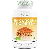 Bio Curcuma - 240 Kapseln mit 750 mg Curcuma aus kontrolliert biologischem Anbau -...