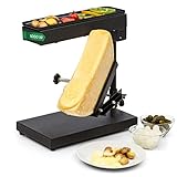 Klarstein Käse Raclette-Grill mit Edelstahl, Dreh- & Verstellbarer Raclette...