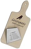 Goldspatz Spätzlebrett inkl. Edelstahl-Schaber (Besonderheit: Spätzle-Rezept...