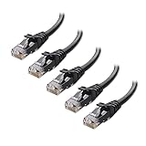 Cable Matters 5er-Pack Snagless 10 Gigabit Cat 6 Lan Kabel kurz 30cm (Cat 6...