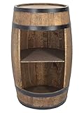 Holzfass Hausbar - Weinschrank im Retro Stil - Weinfass Bar - Weinregal Holz -...