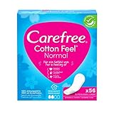 Carefree Slipeinlagen Cotton Feel Normal mit Frischeduft , Größe Normal , 56 Stück (1er...