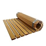 SudoreWell® Sauna Rollrost Holzmatte Bodenrost Red Cedar 90 x 50 x 1,5cm...