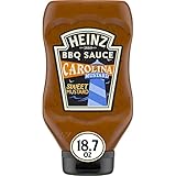 Heinz Carolina BBQ Sauce in Senfform, 530 ml, 6 Stück