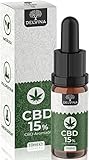 CBD Öl 15% Vollspektrum Gold - Premium Hanföl Tropfen mit 15 Prozent...