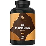 Bio Ashwagandha - 360 Kapseln (BIG PACK) - Hochdosierte 2600mg pro Tag (90 Tage)...