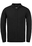 Indicode Rickert Herren Strickjacke Cardigan Grobstrick, Größe:L, Farbe:Black...