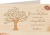 myZirbe Holzkarte - BAUM DES LEBENS - 100% handmade in Österreich - Postkarte,...