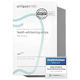 Uniquesmile Zahnaufhellung Whitening Strips - Bleaching Zähne - frei von Peroxid -...