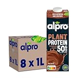 Alpro Proteindrink mit Schokoladengeschmack, Pflanzlicher Drink, Vegan,...