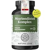 NATURE LOVE® Mariendistel, Artischockenextrakt, Löwenzahn & Desmodium 4-fach Komplex -...